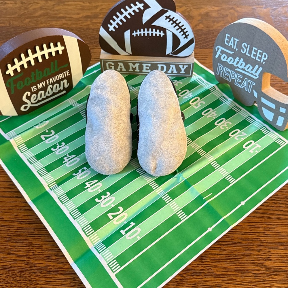 Tommy Tickle leather Football Baby Shoes - Picture 2 of 12